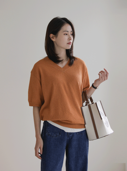 ルガベン半袖ニットK3172