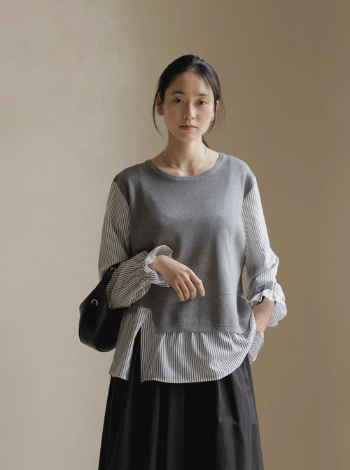 セホラニット配色ティーシャツ T11944