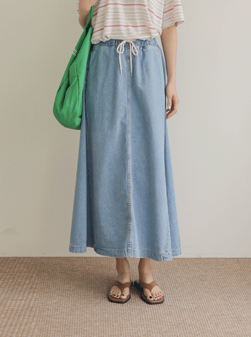 ショーピミーデニムロングスカートSK2879