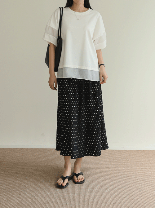 ミティーノ配色 半そでティー T12064