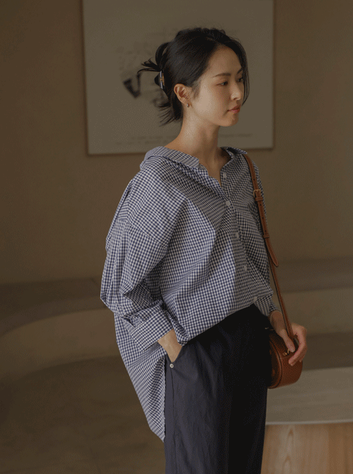 ハビノチェックシャツ T12316