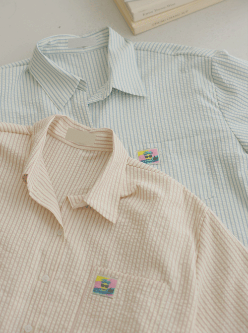 キマエパッチ半袖シャツ T12417